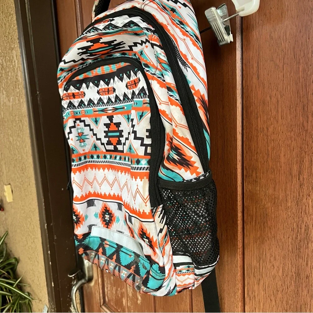 Aztec Patterned Backpack - Picture 4 of 8